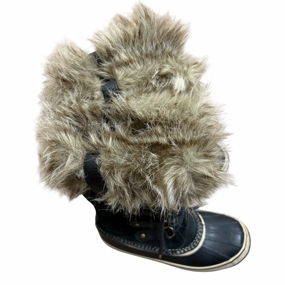 Sorel Joan of Arctic Waterproof Boots Black Quarry Womens 7